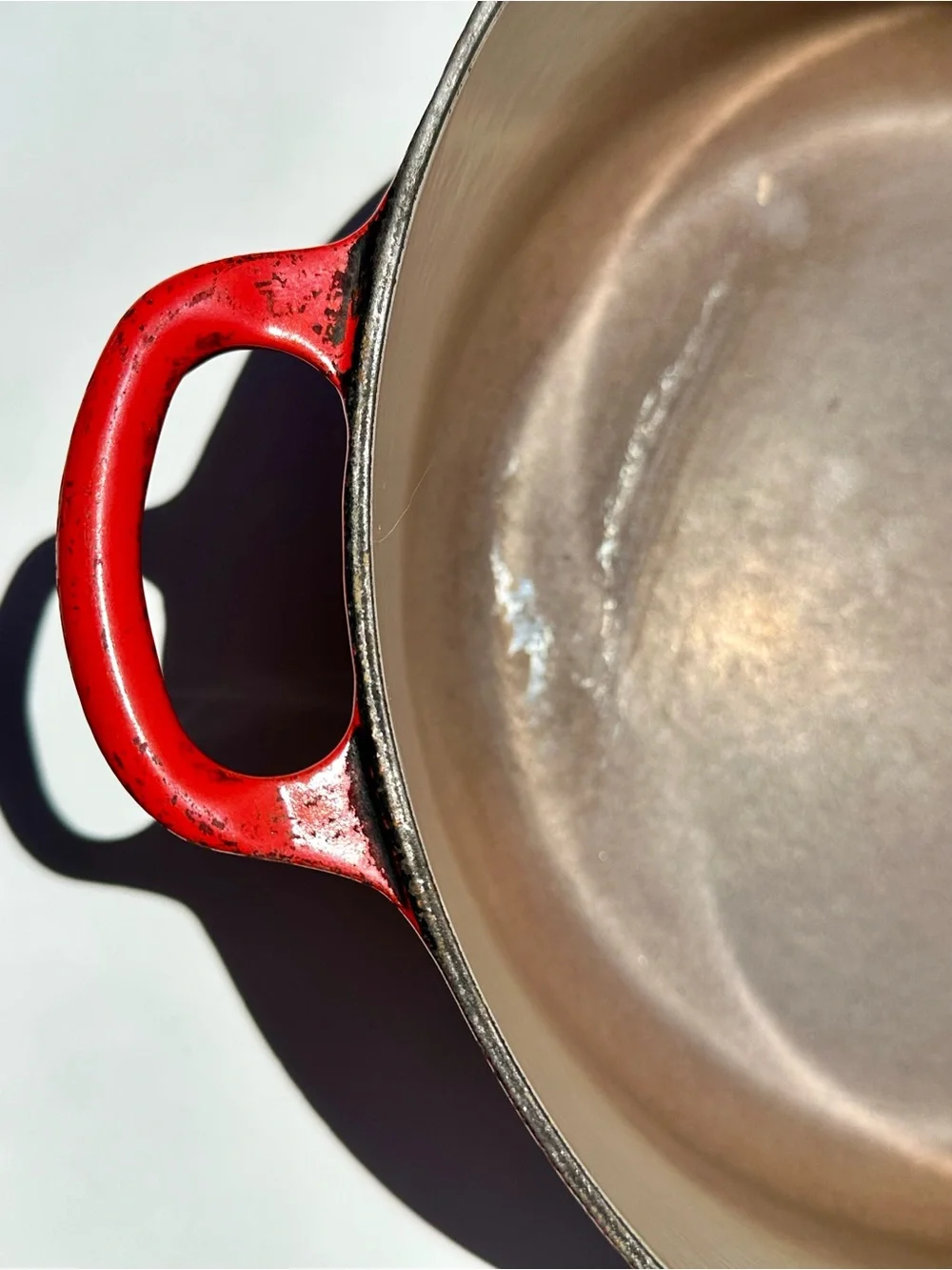 Le Creuset #28 7.25 Qt Red Enameled Cast Iron Dutch Oven - Cerise